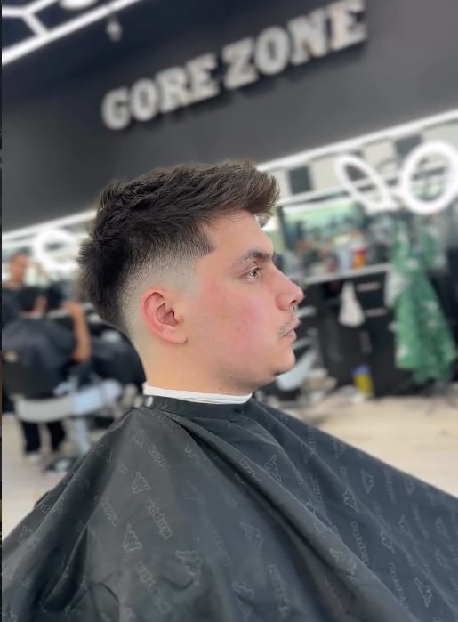 Taper fade portrait