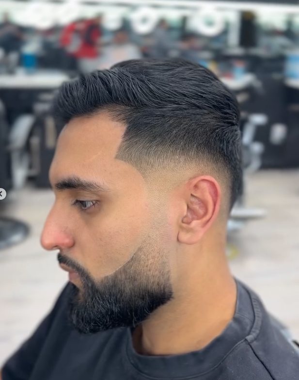 Low fade, side profile