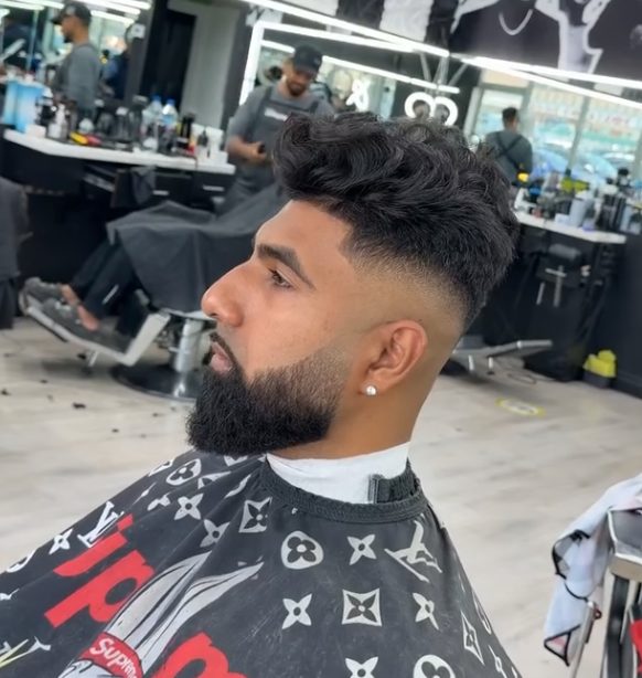 Curly top with fade